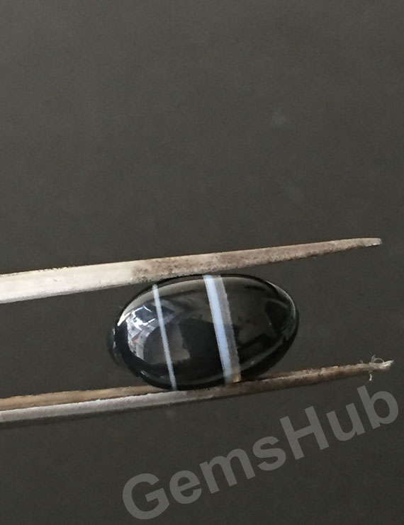 Natural Certified Sulemani Black Hakik Stone, 5.30 ct